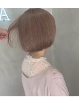 ロジッタ(ROJITHA) 大人気丸みボブ×ミルクティベージュ