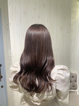 ラ ブランシュ 大宮(La Blanche) マロンベージュかきあげAラインボブ韓国小顔ショートグレージュ