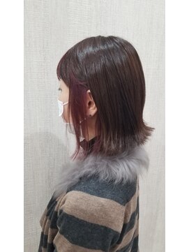 アルーシェ 心斎橋(Alushe) インナーカラー★ピンク【心斎橋　髪質改善　学割U24】