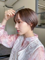 ヴェルダ 池袋店(verda)&nbsp;大人可愛い20代30代40代黒髪前下がりショートボブ丸みショート◎