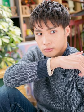 カバーヘア ブリス 川口(COVER HAIR bliss) 韓国風ランダムパーマ束感マッシュショートm川口20代30代40代