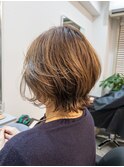 パーマでつくるお手入れ簡単外ハネくびれレイヤー