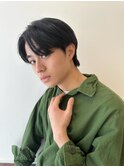 メンズ韓国ヘアー　センターパート/10代20代30代