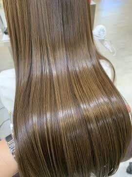 アルバハナレ 横浜(αlba HANARE) 縮毛矯正で叶う美髪♪水素トリートメント♪　カーキーベージュ