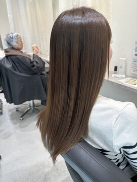 トレ(tre.) 髪質改善カラー×ioLuトリートメント【甲子園口/髪質改善】