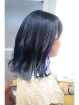 ポタム 東中野(potamu)&nbsp;ダブルカラーでブルーヘア