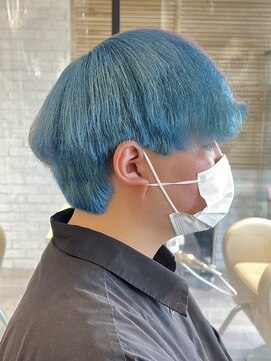 サロンドジョー(salon de joe) ペールブルーダブルカラーハイトーンカラーケアブリーチ