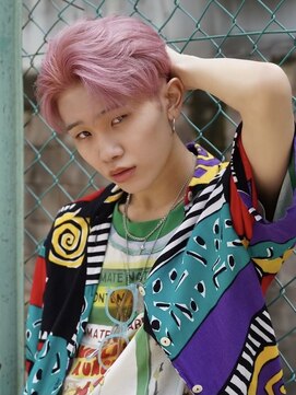 エイトメン 池袋東口店(EIGHT MEN) 韓国風コンマヘア/毛流れヘア/ピンクカラー