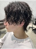 鹿児島シャドウパーマスパイラルパーマ波巻きパーマウルフ30代