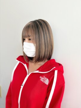 ステアメゾン 大宮(Stir maison) ワンレンボブ-大人ボブ-ハイライトカラー