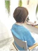 少し長めのふんわりショートボブ♪