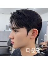 エイル 北堀江(Eir)&nbsp;ダウンパーマ  シースルー　韓国アイドル　毛流れ　前下がり