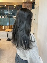 ヘアー アレス(hair ales)&nbsp;レイヤースタイル ロングレイヤースタイル オリーブグレージュ