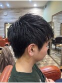めいいっぱい量を減らした高校生カット