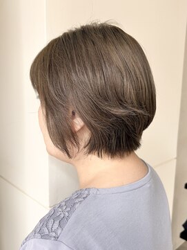 エンクス 天王町店(enx) ホワイトグレージュデジタルパーマミニウルフ天王町AI67