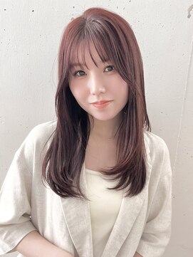 ビーチ(BEACH) 暖色カシスカラーロングレイヤーカット