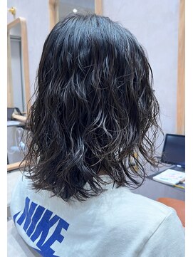 ガーデンヨコハマ(GARDEN YOKOHAMA) デジタルパーマ/ミニウルフ/ミディアム/コテ巻風