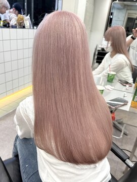 サンクプロジェクト(cinq PROJECT) ラベンダーミルクティーグレージュ韓国風顔まわりレイヤー原宿