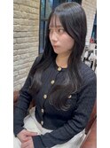 韓国風レイヤーカット×ブルーブラック【フクシマ】