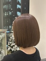 エアー 銀座タワー(AIR)&nbsp;白髪ぼかし　ツヤ感ボブ　藤本麻衣