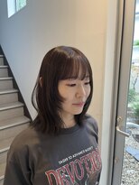 ヘアーアンドスパ メル(hair&spa m.e.l by origami)&nbsp;顔まわりレイヤーボブ