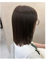 アラナ 平尾(alana) オリーブブラウン×Aラインボブ