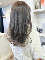 キャアリー(Caary)&nbsp;福山市美容室Caary透明感カラーグレージュカラーロングヘア
