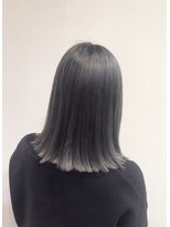 ブレス 芦屋店(brace) 光色 イルミナカラー 黒髪×ワンレン外ハネボブ