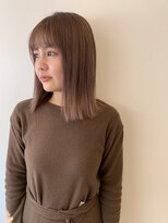 シキ 渋谷(siki) 【siki】ピンクベージュロブ(原宿/表参道)