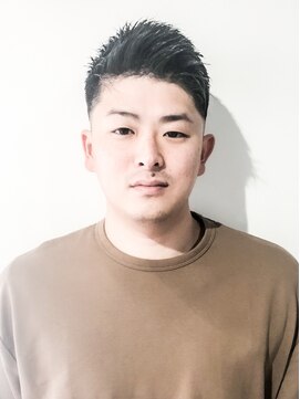 フジヤマ バーバー ショップ(FUJIYAMA BARBER SHOP) 七三オールバックツイストパーマコンマヘア