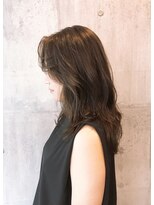 エンリッチヘア(enrich hair)&nbsp;アッシュグレージュ　韓国人風ロングレイヤー