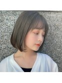 ワンカールBOB×圧倒的透明感 暗めアッシュ　PRIMA ange 中目黒