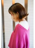 ボブ×インナーカラー×ヘアアレンジ