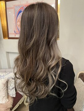 アンジュ 南海なんば駅前店(ange treatment & head spa) 外国人風透け感インナーカラー/デザインカラー