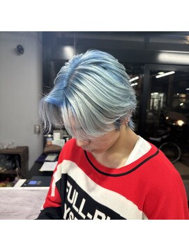 セレーネヘアー(Selene hair) Pale Blue × Blue silver