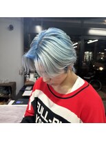 セレーネヘアー(Selene hair) Pale Blue × Blue silver