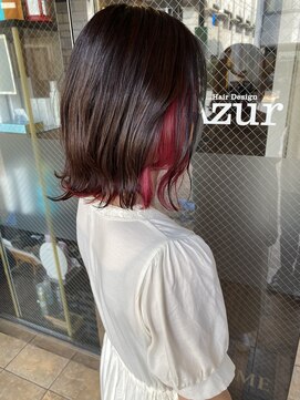 ヘアーデザイン アズール(Hair Design Azur) 【Azur】 PINKVIOLETインナーカラー
