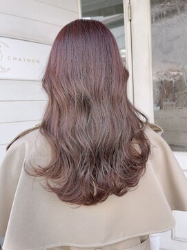 アミュレ ヘア サロン(Amule hair salon) 大人気モカグレージュくびれセミディハイライトカラー梅ヶ丘