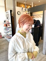 リシュール イオンタウン豊中緑丘店(RICHOUR hair produce) ショートカット×オレンジカラー