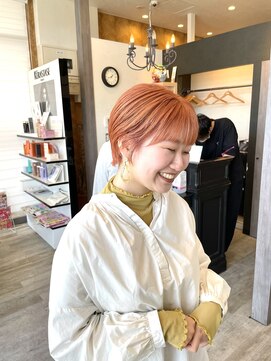 リシュール イオンタウン豊中緑丘店(RICHOUR hair produce) ショートカット×オレンジカラー