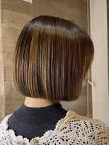 トレヘアー(tRe hair) ぱつっとボブ 切りっぱなしボブ ミディアムヘア