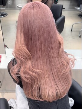 ペレ 栄店(PELE) 前髪/マチルダボブ/ピンクベージュ/インナーグレージュ/栄