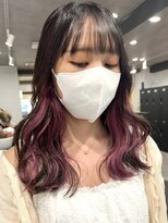 ツキ 横浜店(tuki)&nbsp;20代インナーカラーケアブリーチイヤリングカラーハイライト