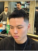 2049黒髪スキンフェード刈り上げショートフェード渋谷バーバー