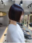 メルティカラー似合わせカットウェーブミディアム縮毛矯正ボブ