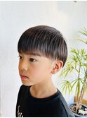 【Mr.BABY/岡山市】キッズカット男の子　ショートマッシュ