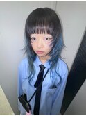 ロングレイヤー顔周りレイヤー