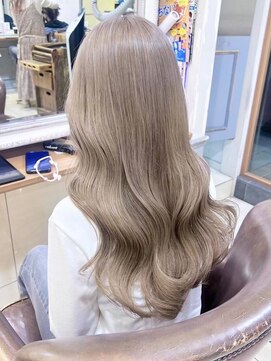 ヒビヲ(HIBIO) ダブルカラーミルクティーベージュペールピンクベージュレイヤー