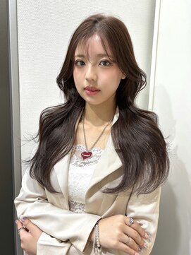 ユーフォリア 渋谷グランデ(Euphoria SHIBUYA GRANDE) ココアブラウン シースルーバング トリートメント 艶カラー