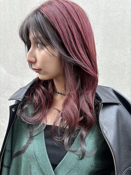 アール 北千住店(ar) ピンクカラー/裾カラー/毛先ブラック[北千住]